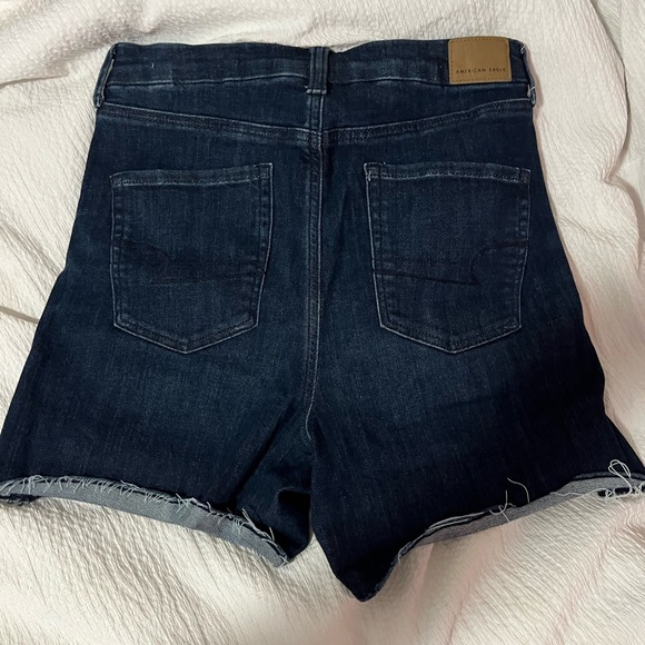 American Eagle Dark Blue Jean Shorts - Picture 2 of 4